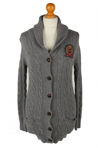 Tommy Hilfiger Mens Button Up Cardigan Grey XS