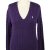 Polo Ralph Lauren Womens V Neck Jumper 90s Purple L