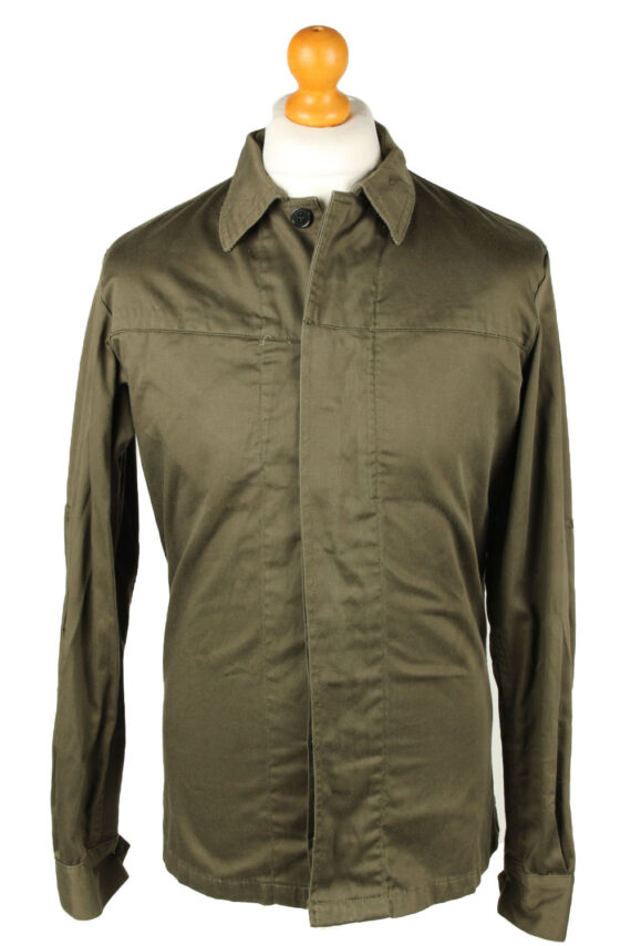 Long Sleeve Army Shirt 90s Khaki S
