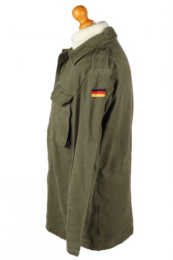 German Army Shirt Long Sleeve 90s Khaki M