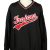 Baseball USA College V Neck Pullover Windbreaker 90s Black XXL