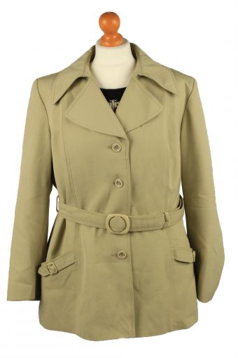 Vintage Exquisile Womens Trench Coat 48 Sage