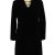 Vintage Velvet Womens Overcoat Size 12 Chest 38 in Black