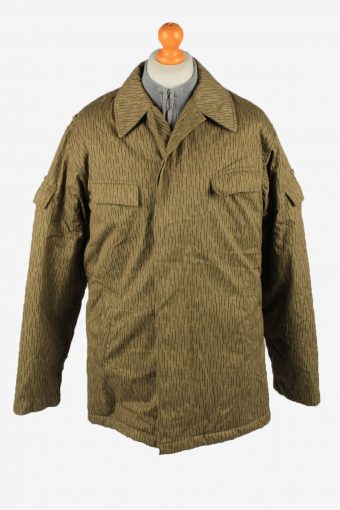 Vintage Mens Work Jacket Army Parka 80s 52 Olive