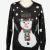 Christmas Jumper Womens Crew Neck Holiday Time Black S