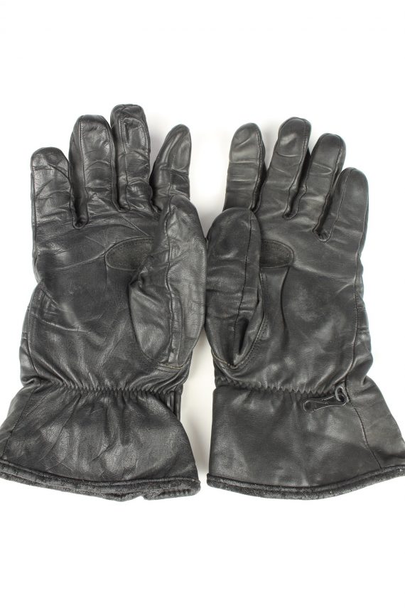 Vintage Mens Motorcycle Gloves 80s Black