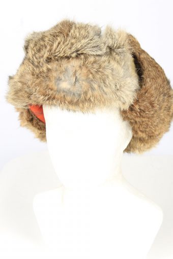 Vintage Unisex Rabbit Fur Hat Ushanka