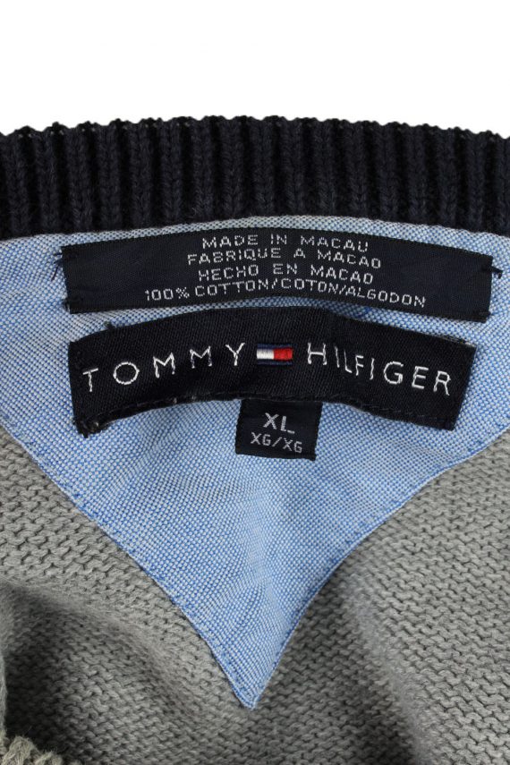 Tommy Hilfiger Mens Jumper Pullover 90s Grey XL