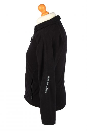 Vintage Helly Hansen Zip Up Mens Fleece Top Pullover Jacket S Black -SW2666-148405