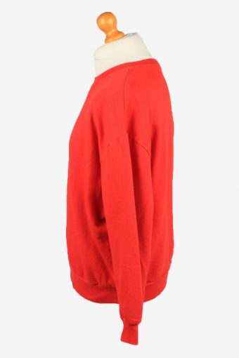 Sweatshirt Top 90s Retro College Red XL