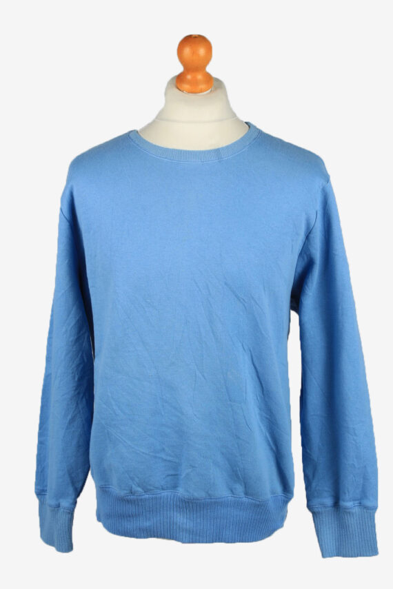 Sweatshirt Top 90s Retro College Blue 2XL