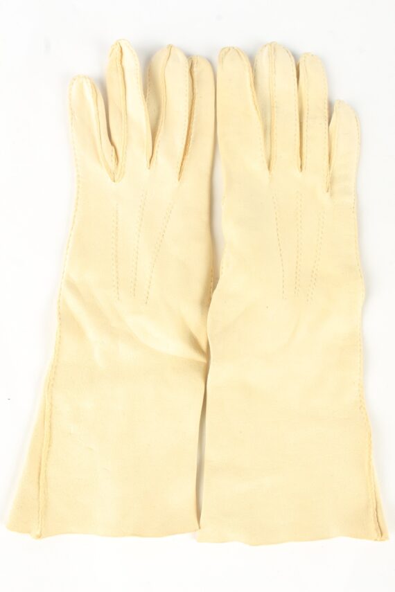 Dress Gloves Vintage Womens 6 in Beige