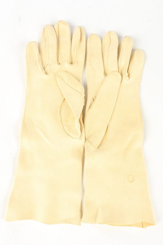 Dress Gloves Vintage Womens 6 in Beige