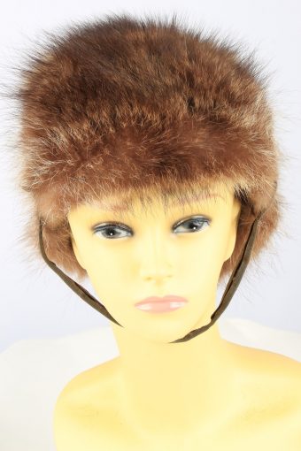Russian Fur Ushanka Hat Vintage Womens