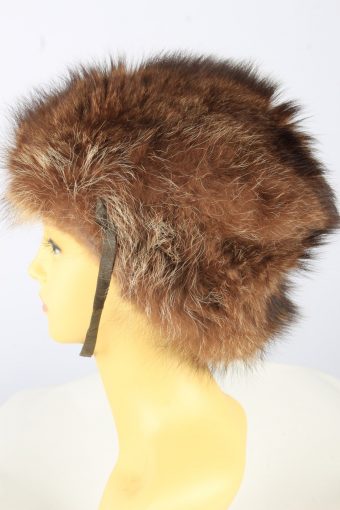 Russian Fur Ushanka Hat Vintage Womens Brown -HAT1841-151679