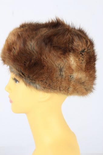 Russian Faux Fur Cossack Hat Vintage Womens