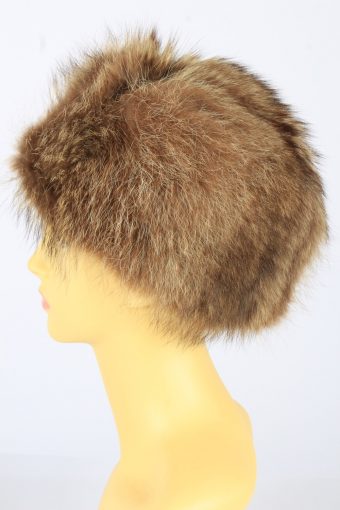 Genuine Fur Cossack Hat Vintage Womens