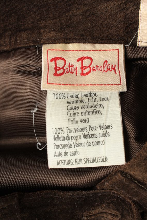 Real Suede Leather Trouser Betty Barclay Women W26 L31
