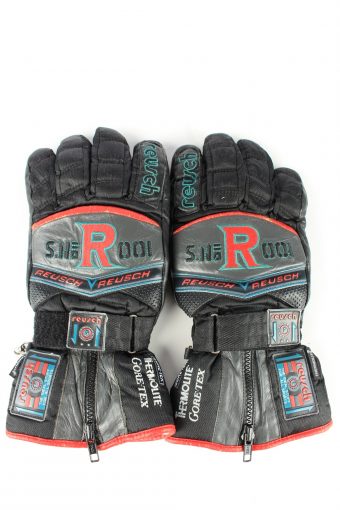 Reusch Ski Snowboard Gloves Vintage Mens 9 Black