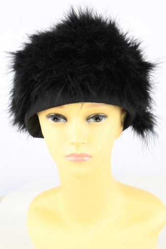 Furry Lined Hat Vintage Womens