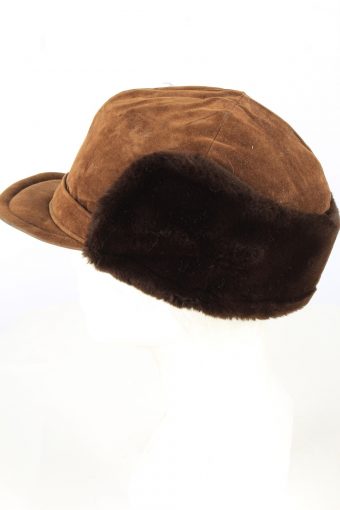 Suede Ushanka Trapper Hat Vintage Unisex Brown -HAT1902-152122