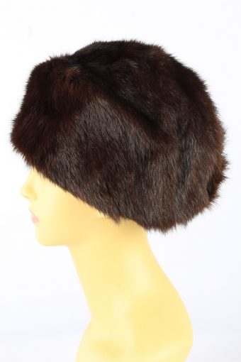 Russian Fur Cossack Hat Vintage 1990s Womens Brown -HAT1916-152181