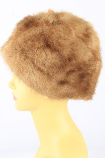 Russian Fur Cossack Hat Vintage 1990s Womens Brown -HAT1917-152185