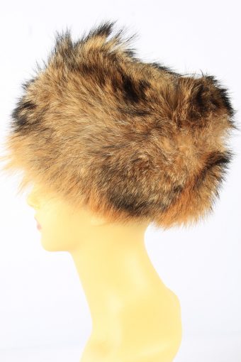 Russian Fur Cossack Hat Vintage 1990s Womens Brown -HAT1920-152197