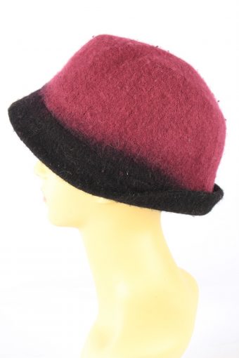 Knit Brim Hat Vintage Womens
