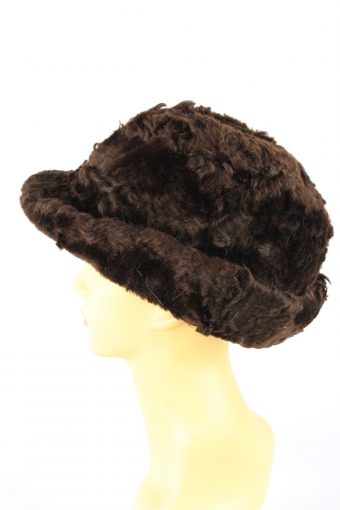 Winter Brim Hat Vintage 1990s Womens Brown -HAT1935-152257