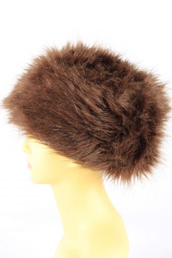 Russian Fur Cossack Hat Vintage 1990s Womens Brown -HAT1938-152269