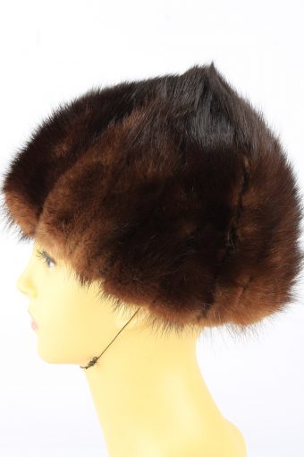 Russian Fur Cossack Hat Vintage 1990s Womens Brown -HAT1943-152289