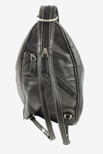 Leather Shoulder Hand Bag Womens Vintage 1990s Black