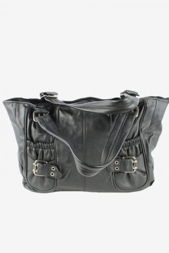 Leather Hand Bag Womens Vintage 1990s Black