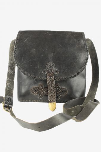 Leather Adjustable Shoulder Bag Womens Vintage 1990s Black