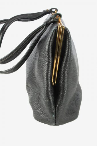 Leather Mini Hand Bag Womens Vintage 1990s Black