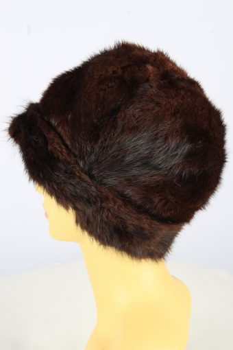 Russian Fur Cossack Hat Vintage Womens 1990s Brown -HAT1751-150960
