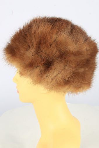 Russian Fur Cossack Hat Vintage Womens 1990s Brown -HAT1754-150972