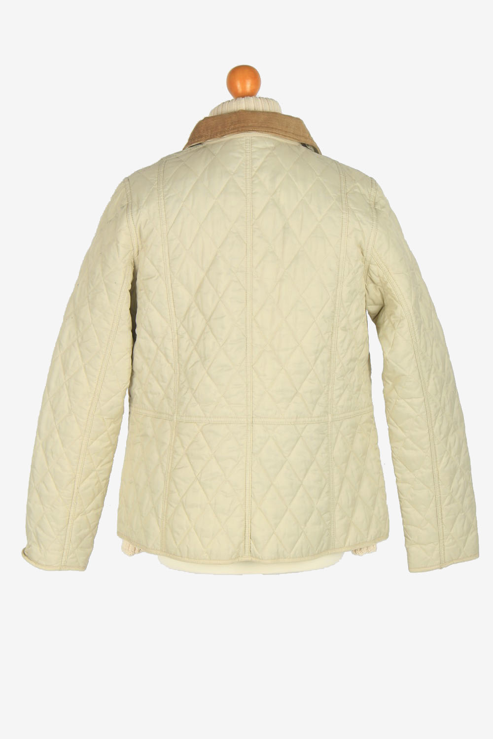 barbour cream coat