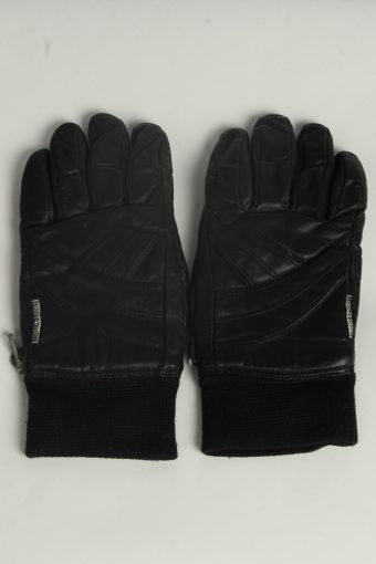Motorbike Leather Gloves Mens Vintage Size L Black