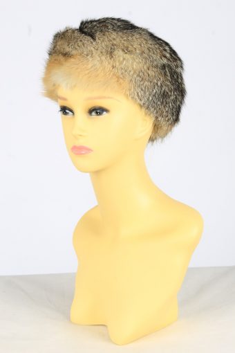 Russian Furry Lined Hat Vintage Womens