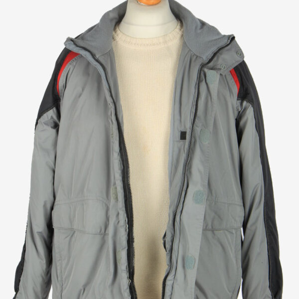 Mens Nike Puffer Jacket Vintage Size L Light Grey C2441