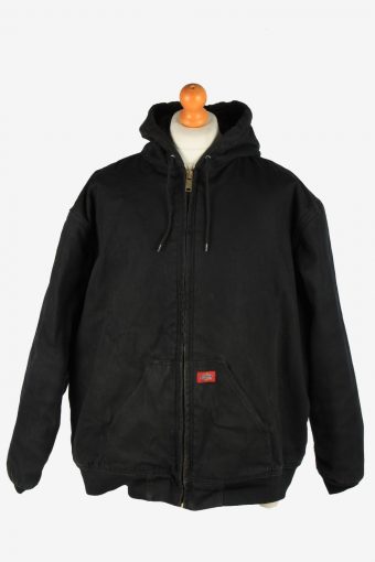 Mens Dickies Outdoor Workwear Hooded Jacket Vintage Size XXXL Black C2679