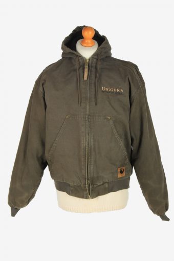 Mens Berne Doggers Outdoor Jacket Vintage Size L Green C2461