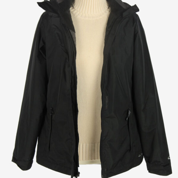 Womens Champion Puffer Jacket Overcoat Vintage Size M Black C2485
