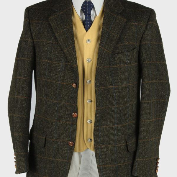 Harris Tweed Blazer Jacket Classic Windowpane L