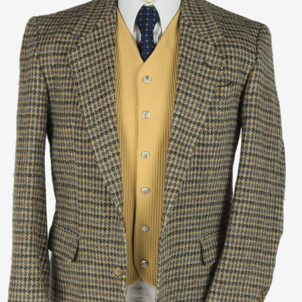 Harris Tweed Blazer Jacket Classic Windowpane M