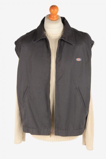 Men’s Dickies Waiscoat Workwear Vintage Size XL Grey C3063