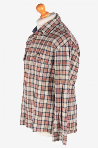 Wrangler Flannel Shirt Long Sleeves Button Up Pocket Vintage Size L Multi SH4107-164715