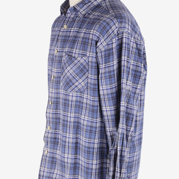 Levi’s Flannel Shirt 90s Thick Cotton Long Sleeve Blue L